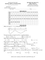 toanmath com   đề thi HK2 toán 12 năm 2018 – 2019 trường THPT lý thánh tông – hà nội 