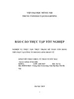 THỰC TRẠNG KẾ TOÁN VỐN BẰNG TIỀN MẶT TẠI CÔNG TY HOÀNG LONG HOÀN VŨ