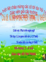 GIÁO ÁN DỰ THI GIÁO VIÊN DẠY GIỎI CẤP TRƯỜNG