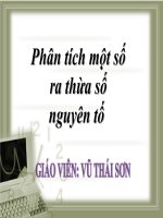 Chuong i 15 phan tich mot so ra thua so nguyen to sơn