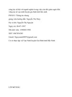 công tác xã hội với người nghèo trong việc xóa đói giảm ngèo bền vững tại xã vạn ninh huyện gia bình tỉnh bắc ninh