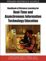 IGI global handbook of distance learning for real time and asynchronous information technology education may 2008 ISBN 1599049643 pdf 