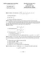 thcs toanmath com   đề thi HK2 toán 9 năm học 2017 – 2018 phòng GD và đt ba đình – hà nội 