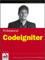 Wrox professional codeigniter jul 2008 ISBN 0470282452 pdf 