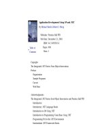 Application development using c and net 