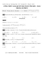 CÔNG THỨC GIẢI QUYẾT bài TOÁN tìm MIN THẦY QUANG THIỆN