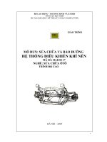 Giáo trình sửa chữa và bảo dưỡng hệ thống điều khiển khí nén (NXB hà nội 2004)   nhiều tác giả, 119 trang 