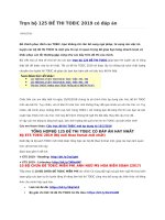 Trọn bộ 125 ĐỀ THI TOEIC 2019 có đáp án