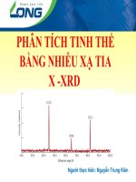 Phân tích tinh thể bằng nhiễu xạ tia x XRD