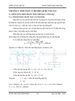 TÍNH TOÁN VÀ BỐ TRÍ CÁP DỰ ỨNG LỰC