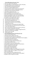 Put the following into the passive voice