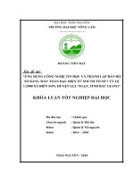 Ứng dụng công nghệ tin học và thành lập bản đồ số bằng máy toàn đạc điện tử south tờ số 7 tỷ lệ 1 2000 xã biên sơn   huyện lục ngạn   tỉnh bắc giang 