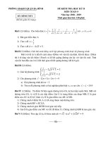 toanmath com   đề thi học kỳ 2 toán 9 năm 2018 – 2019 phòng GDĐT ba đình – hà nội 