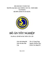 LỜI MỞ ĐẦU ĐỒ ÁN