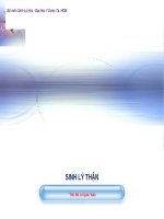 sinh lý thận trong bài giang y dược