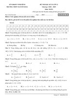 toanmath com   đề thi học kỳ 2 toán 12 năm 2018 – 2019 trường nguyễn huệ – ninh bình 