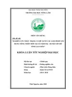 Nghiên cứu thực trạng và đề xuất các giải pháp xây dựng nông thôn mới tại xã nậm mạ   sìn hồ   lai châu 