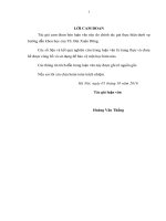 Đánh giá hiệu quả tổng hợp một số mô hình rừng trồng tại huyện Đình Lập, tỉnh Lạng Sơn
