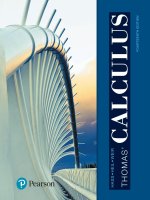 Thomas Calculus (14th Edition) của Thomas, Hass, Heil, Weir