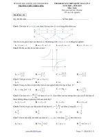 ÔN TOÁN ĐỀ THPT QG