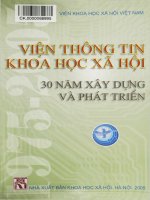 Ebook viện thông tin khoa học xã hội   30 năm xây dựng và phát triển