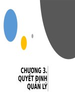 Quan ly hoc chuong III quyet dinh quan ly
