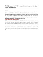 Tài liệu luyện thi TOEIC sách how to prepare for the TOEIC bridge test