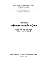 Giáo trình tiện REN truyền động (NXB hà nội 2008)   hoàng thanh tịnh, 68 trang 