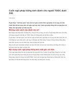 Cuốn ngữ pháp tiếng anh dành cho người TOEIC dưới 500