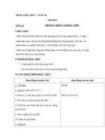 Giáo án Tiếng Việt 4 tuần 20 bài: Tập đọc  Trống Đồng Đông Sơn