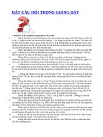 Kỹ thuật đặt câu hỏi trong giảng dạy