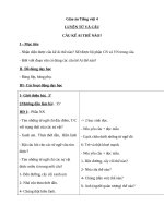 Giáo án Tiếng Việt 4 tuần 21 bài: Luyện từ và câu  Câu kể Ai thế nào?