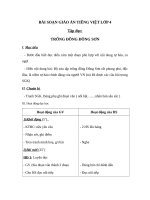 Giáo án Tiếng Việt 4 tuần 20 bài: Tập đọc  Trống Đồng Đông Sơn