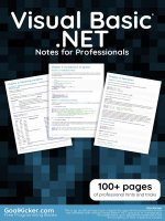 VisualBasic NET notes for professionals 