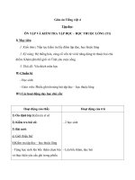 Giáo án Tiếng Việt 4 tuần 35 bài: Ôn tập cuối học kỳ 2