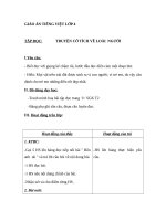 Giáo án Tiếng Việt 4 tuần 19 bài: Tập đọc  Chuyện cổ tích về loài người