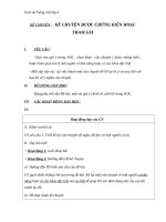 Giáo án Tiếng Việt 4 tuần 21 bài: Kể chuyện  Kể chuyện được chứng kiến hoặc tham gia