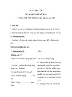 Giáo án Tiếng Việt 4 tuần 19 bài: Luyện từ và câu  Chủ ngữ trong câu kể Ai làm gì?