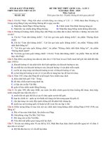 đề thi thử THPTQG 2019   lịch sử   THPT nguyễn viết xuân   vĩnh phúc   lần 3   có lời giải