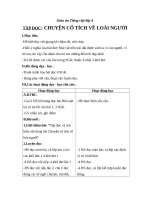 Giáo án Tiếng Việt 4 tuần 19 bài: Tập đọc  Chuyện cổ tích về loài người