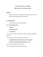 Giáo án Tiếng Việt 4 tuần 19 bài: Kể chuyện  Bác đánh cá và gã hung thần