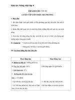 Giáo án Tiếng Việt 4 tuần 20 bài: Tập làm văn  Luyện tập giới thiệu địa phương