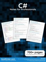 CSharp notes for professionals 