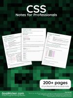 CSS notes for professionals 
