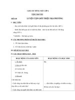 Giáo án Tiếng Việt 4 tuần 20 bài: Tập làm văn  Luyện tập giới thiệu địa phương