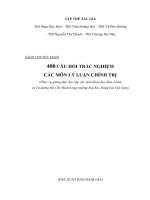 400 câu hỏi trắc nghiệm các môn lý luận chính trị dành cho sinh viên đại học, cao đẳng
