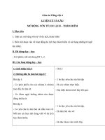 Giáo án Tiếng Việt 4 tuần 30 bài: Luyện từ và câu  Mở rộng vốn từ : Du lịch  Thám hiểm