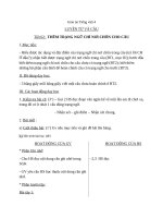 Giáo án Tiếng Việt 4 tuần 31 bài: Luyện từ và câu  Thêm trạng ngữ chỉ nơi chốn cho câu