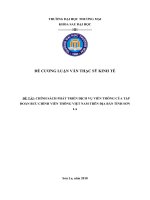 CHÍNH SÁCH PHÁT TRIỂN DỊCH VỤ VIỄN THÔNG CỦA TẬP ĐOÀN BƯU CHÍNH VIỄN THÔNG VIỆT NAM TRÊN ĐỊA BÀN TỈNH SƠN LA