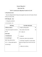 Giáo án Tiếng Việt 4 tuần 24 bài: Tập làm văn  Luyện tập xây dựng đoạn văn miêu tả cây cối